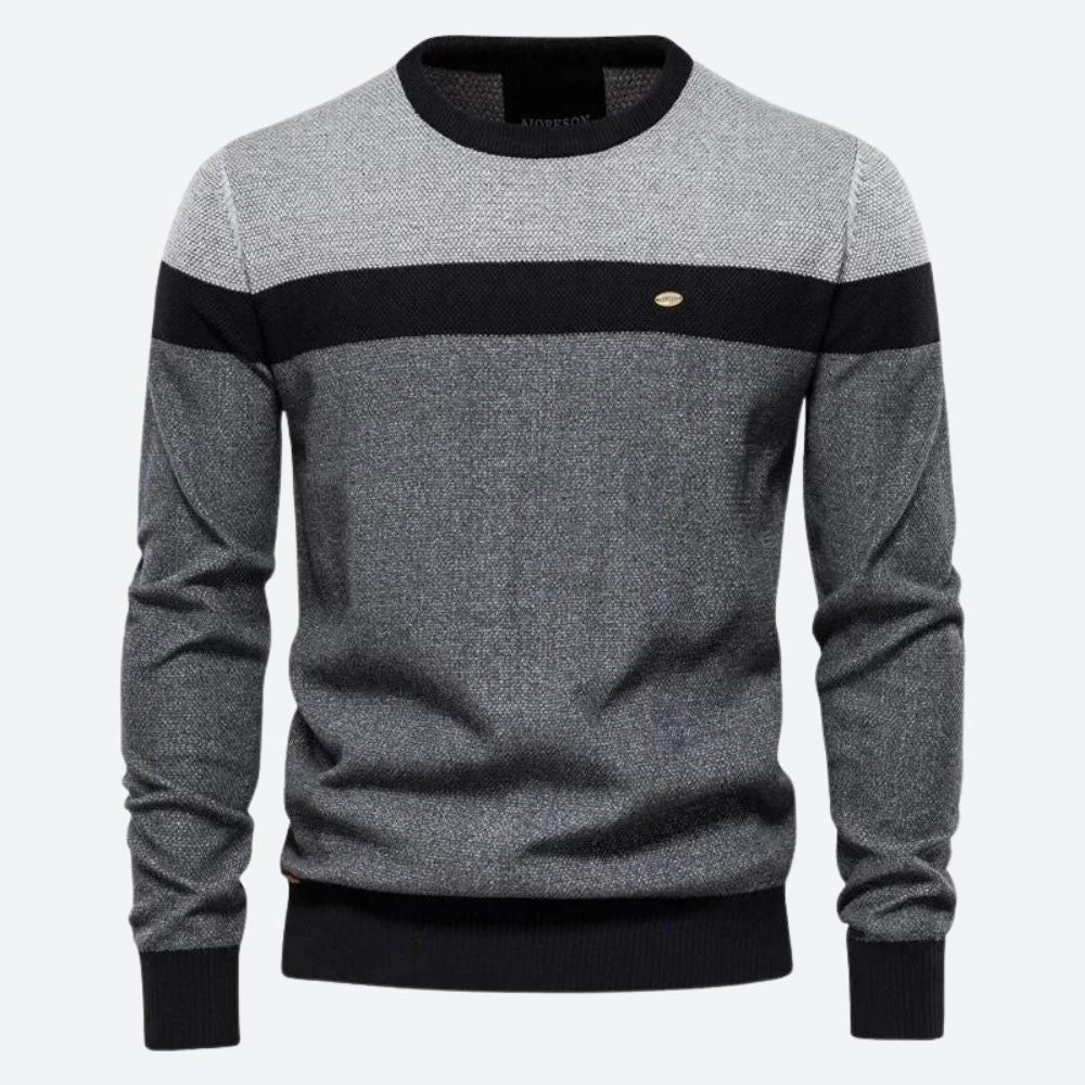 Men's sweater with round neck - Tilo